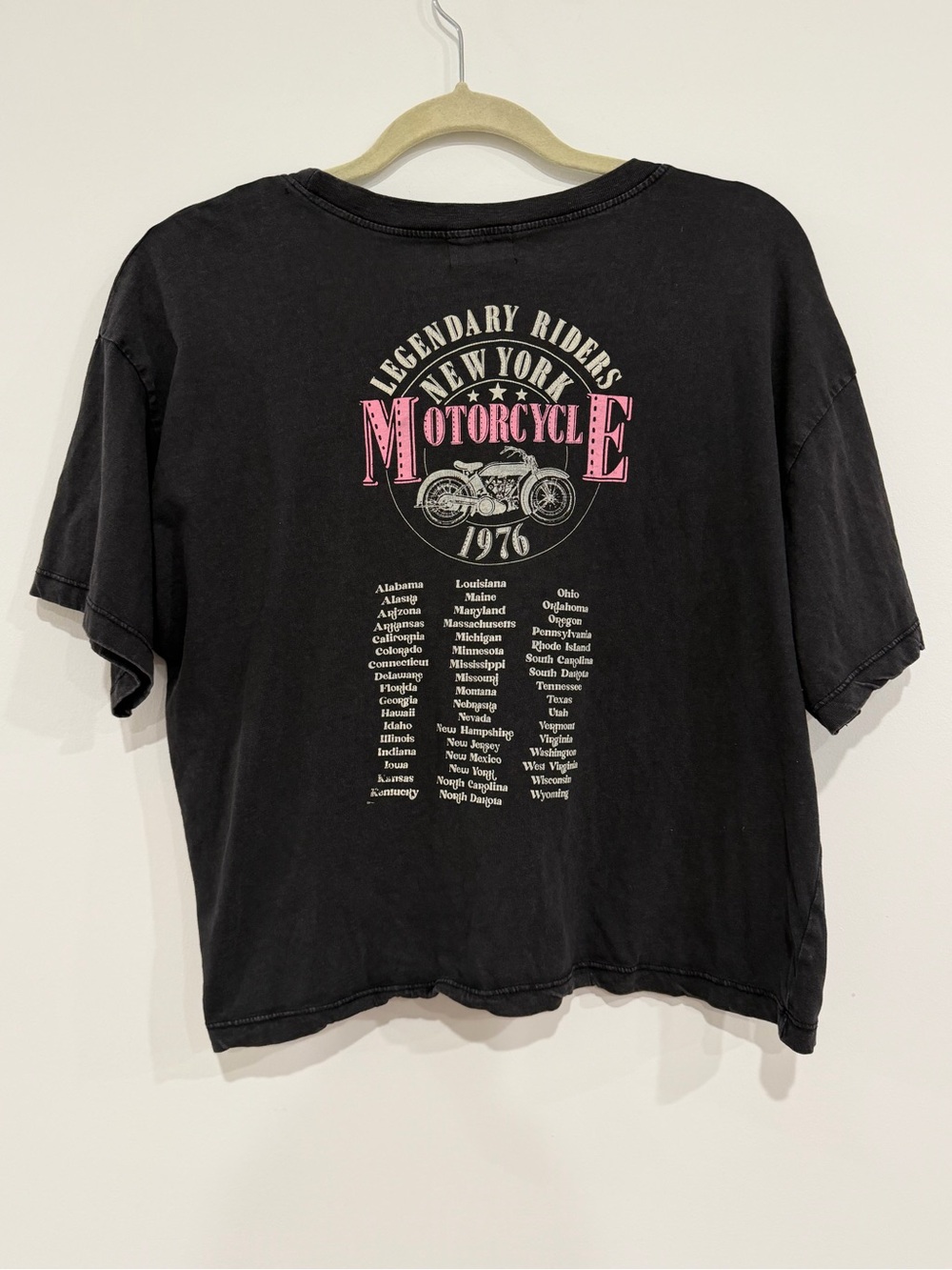 Urban Nation Motor Racing Motorcycle Graphic‎ Crop Tee XL - Picture 3 of 6